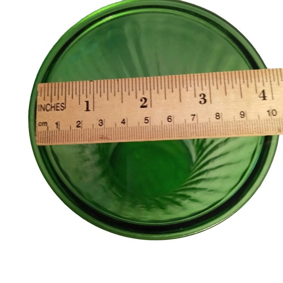 Vintage MCM Hoosier‎ Glass Vase Emerald Green 4081 4091 Ribbed 9.5" Midcentury - Picture 2 of 4